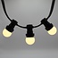 Festoon lights with dimmable LED bulbs with frosted cap, 5m - 100m sets