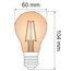 Festoon lights with 2.5W or 4.5W bulbs, 2000K, Ø60, amber glass, dimmable, 5m-50m sets  - with dimmer (set)