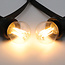 Festoon lights with 2.5W or 4.5W filament bulbs, 2200K-2700K, Ø45, dim-to-warm, 5m-100m sets