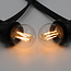 Festoon lights with 2.5W or 4.5W filament bulbs, 2200K-2700K, Ø45, dim-to-warm, 5m-100m sets