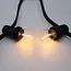 Set of festoon lights with 1-watt clear glass filament bulbs - dimmable option (set)