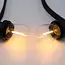 Set of festoon lights with 1-watt clear glass filament bulbs - dimmable option (set)