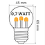 Festoon lights with raised LED filament bulbs, white cable, 10m-50m sets