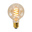 Set of dimmable festoon lights with 5W XL spiral filament bulbs, 1800K, amber glass Ø95