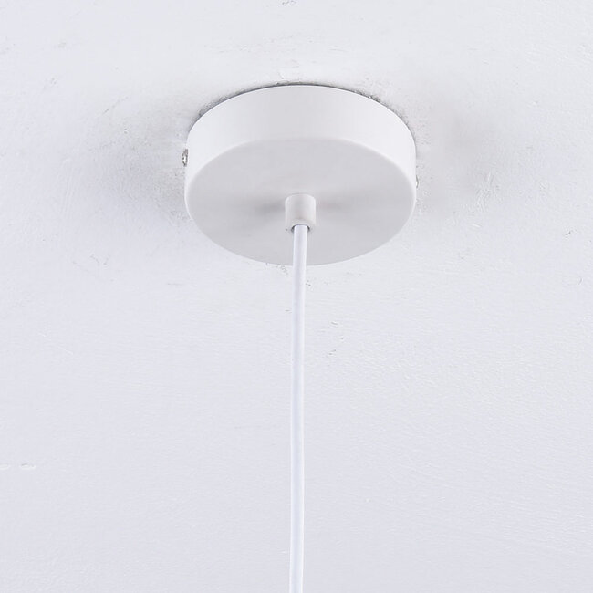 Wooden pendant light Isumi - open shade with wooden slats