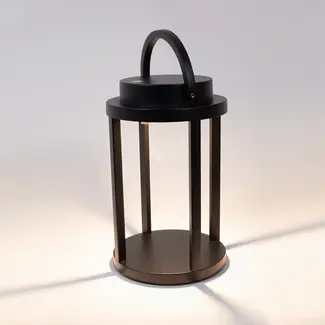 Rechargeable black table lamp - Gleamy