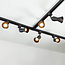 Modern 1-phase track system of 1.5 meters with Elle spots - ceiling spots