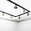 Modern 1-phase track lighting with ceiling spotlights - Collin