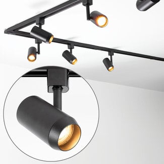 1-phase track system set of 3 metres with Claire spotlights, black