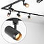 1-phase track system set of 3 metres with Claire spotlights, black