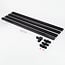 1-phase track system set of 3 metres with Claire spotlights, black