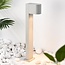 Industrial bollard outdoor light Simone, 50 cm - light grey