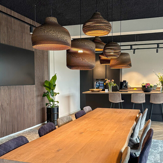 Cardboard pendant light - Maeve