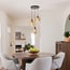 Pendant lamp Avery in black and gold