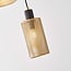 Pendant lamp Avery in black and gold