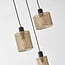 Pendant lamp Avery in black and gold