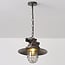Industrial pendant lamp Fender in openwork black