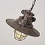 Industrial pendant lamp Fender in openwork black