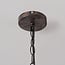 Industrial pendant lamp Fender in openwork black