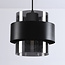 Designer pendant light black with smoked glass - Filia