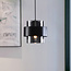 Designer pendant light black with smoked glass - Filia