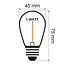 Set of festoon lights with 1-watt clear glass filament bulbs - dimmable option (set)