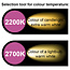 Festoon lights 5m - 100m sets with 2.5W or 4.5W filament bulbs, 2700K, Ø45, clear glass, dimmable - with dimmer