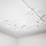 Modern 1-phase track lighting system 1.5 metres with Jill track lights - white