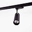 1-phase track lighting system 3 metres with black Jazz track lights