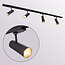 Modern 1-phase track lighting system 1.5 metres with black track lights - Jazz