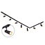 1-phase track system set of 3 metres with Juliette spotlights, black