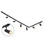 1-phase track system set of 3 metres with Juliette spotlights, black