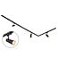 1-phase track system set of 3 metres with Juliette spotlights, black