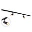 1.5 metre 1-phase track system set with Juliette spotlights, black