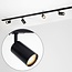 Modern 1-phase track lighting system 1.5 metres with Jill track lights - black