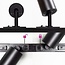 Modern 1-phase track lighting system 1.5 metres with Jill track lights - black