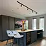 Modern 1-phase track lighting system 3 metres with Jill track lights - black