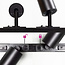 Modern 1-phase track lighting system 3 metres with Jill track lights - black