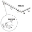 Modern 1-phase track lighting system 3 metres with Jill track lights - black