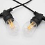 Solar string lights 10 metres with 20 W-shape filament bulbs, 20W solar panel