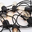 Solar string lights 50 metres with 100 or 120 filament bulbs, 30W solar panel