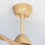 Ceiling fan Wieke with LEDs and adjustable colour temperature - wood look