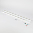 1-phase track lighting system 1.5 metres white with oak wood look - Linn