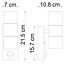 Elegant 2-bulb rust brown up and down wall light with sensor - Martina