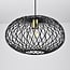 Pendant lamp Jaula in black metal