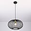 Pendant lamp Jaula in black metal