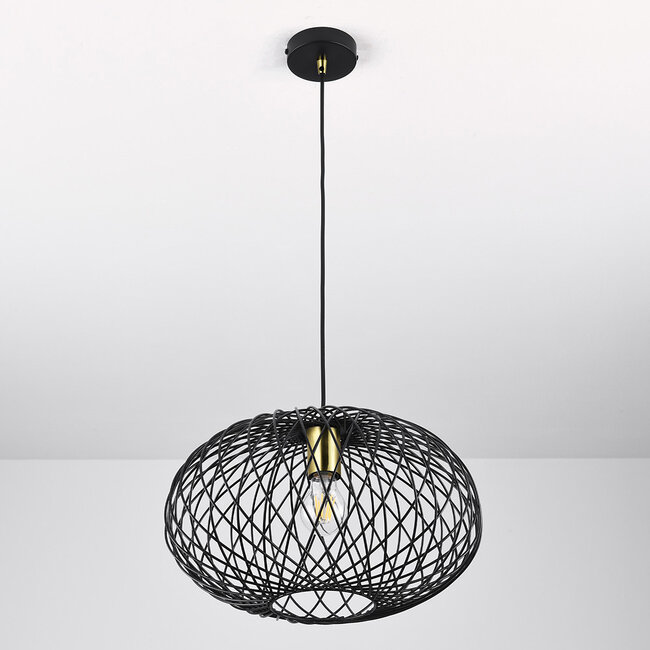 Jaula pendant lamp in Black metal
