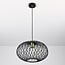Pendant lamp Jaula in black metal