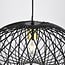 Pendant lamp Jaula in black metal