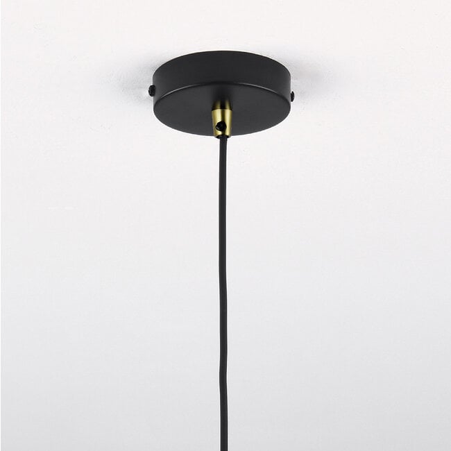 Pendant lamp Jaula in black metal